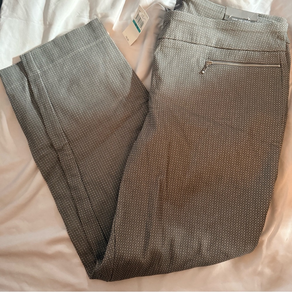 Van Heusen Women's Gray Patterned Pants